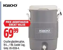 Canadian Tire Igloo 19L Cooler Jug, Grey offer