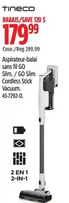 Canadian Tire GO Slim Cordless Stick Vacuum offer