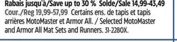 Canadian Tire Selected MotoMaster and Armor All Mat Sets and Runners offer