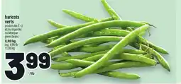 Metro HARICOTS VERTS | GREEN BEANS offer