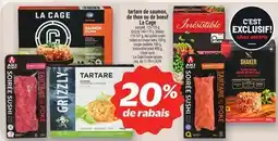 Metro TARTARE DE SAUMON, DE THON OU DE BŒUF LA CAGE | LA CAGE FROZEN TARTARE offer