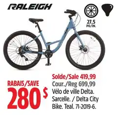Canadian Tire Raleigh Delta City Bike offer