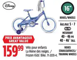 Canadian Tire Frozen Kids' Bike offer