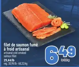 Metro FILET DE SAUMON FUMÉ À FROID ARTISANAL | ARTISANAL COLD SMOKED SALMON FILLET offer