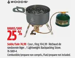 Canadian Tire Lightweight Backpacking Stove offer