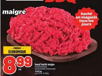 Metro BOEUF HACHÉ MAIGRE | LEAN GROUND BEEF, ECONOMIC PACK offer