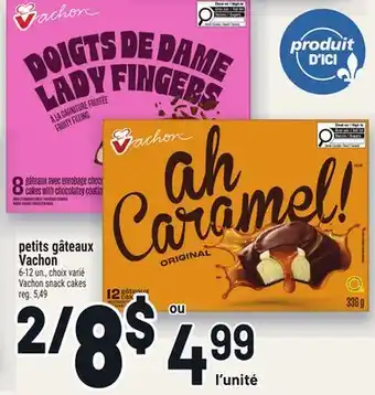 Metro PETITS GÂTEAUX VACHON | VACHON SNACK CAKES offer