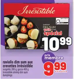 Metro RAVIOLIS DIM SUM AUX CREVETTES IRRÉSISTIBLE offer