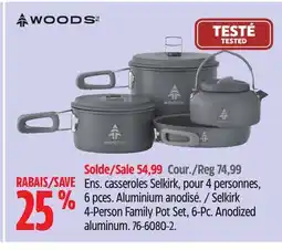 Canadian Tire WOODS Selkirk 4-Person Family Pot Set, 6-Pc offer