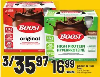 Metro SUBSTITUT DE REPAS BOOST | BOOST MEAL REPLACEMENT offer