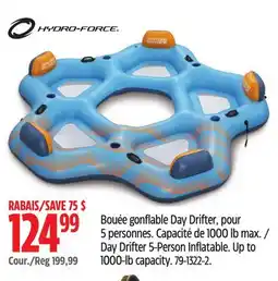 Canadian Tire Day Drifter 5-Person Inflatable. Up to 1000-lb capacity offer
