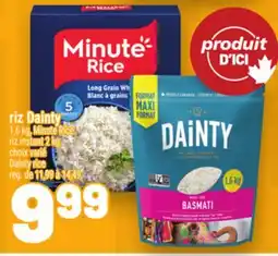 Metro RIZ DAINTY, 1,6 KG, MINUTE RICE RIZ INSTANT 2 KG | DAINTY RICE offer