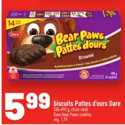 Metro BISCUITS PATTES D'OURS DARE | DARE BEAR PAWS COOKIES offer