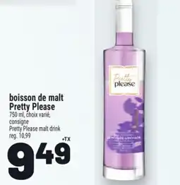 Metro BOISSON DE MALT PRETTY PLEASE | PRETTY PLEASE MALT DRINK offer