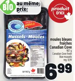 Metro MOULES BLEUES FRAÎCHES CANADIAN COVE | CANADIAN COVE FRESH BLUE MUSSELS offer