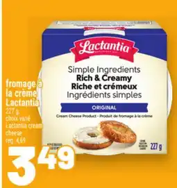 Metro FROMAGE À LA CRÈME LACTANTIA | LACTANTIA CREAM CHEESE offer