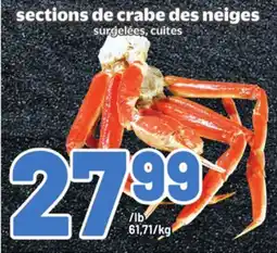 Metro SECTIONS DE CRABE DES NEIGES offer