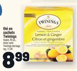 Metro THÉ EN SACHETS TWININGS | TWININGS TEA BAGS offer
