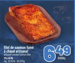 Metro FILET DE SAUMON FUMÉ À CHAUD ARTISANAL | ARTISANAL SMOKED SALMON FILLET offer