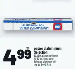 Metro PAPIER D'ALUMINIUM SELECTION | SELECTION ALUMINUM FOIL offer