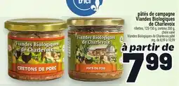 Metro PÂTÉS DE CAMPAGNE VIANDES BIOLOGIQUES DE CHARLEVOIX | VIANDES BIOLOGIQUES DE CHARLEVOIX PÂTÉ offer
