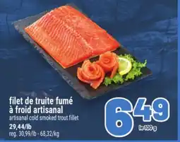 Metro FILET DE TRUITE FUMÉ À FROID ARTISANAL | ARTISANAL COLD SMOKED TROUT FILLET offer