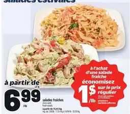 Metro SALADES FRAÎCHES | FRESH SALADS offer