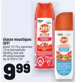 Metro CHASSE MOUSTIQUES OFF! | OFF! AEROSOL INSECTICIDE offer