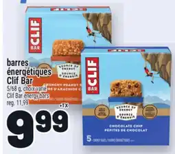 Metro BARRES ÉNERGÉTIQUES CLIF BAR | CLIF BAR ENERGY BARS offer