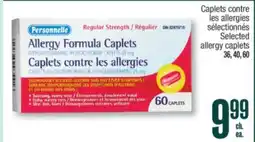 Jean Coutu Personnelle Selected allergy caplets offer