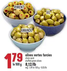 Marché Adonis OLIVES VERTES FARCIES | STUFFED GREEN OLIVES offer