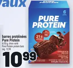 Metro BARRES PROTÉINÉES PURE PROTEIN | PURE PROTEIN PROTEIN BARS offer