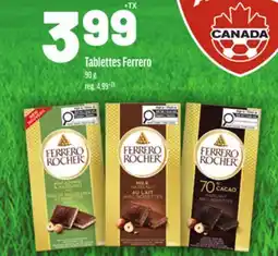 Metro TABLETTES FERRERO offer