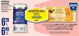 Jean Coutu MINERAL CRYSTAL offer