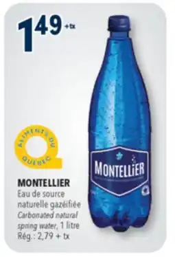 Familiprix MONTELLIER, Eau de source naturelle gazéifiée/Carbonated natural spring water offer