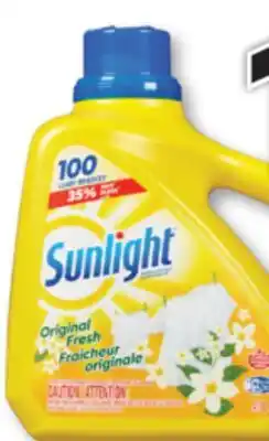 Familiprix Sunlight concentrated detergent Original Fresh 100 loads offer