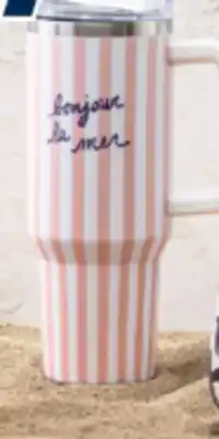 Familiprix Stylé Insulated Tumbler - Striped (1.18 L / 40 oz) offer