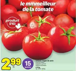 Metro TOMATES ROUGES DE SERRE | HOTHOUSE RED TOMATOES offer