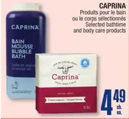 Jean Coutu CAPRINA Selected bathtime and body care products offer