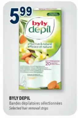 Familiprix BYLY DEPIL Selected hair removal strips offer