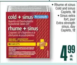 Jean Coutu Rhume et sinus Caplets offer