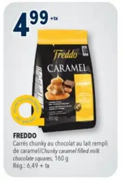 Familiprix Freddo caramel filled milk chocolate squares chunky style offer