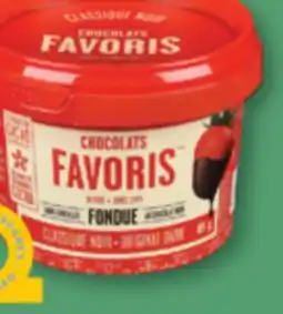 Familiprix Chocolats Favoris dark chocolate fondue Original Dark offer