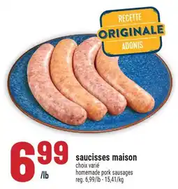 Marché Adonis SAUCISSES MAISON | HOMEMADE PORK SAUSAGES offer