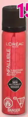 Familiprix L'Oréal Paris Infallible 3-Second Setting Mist offer