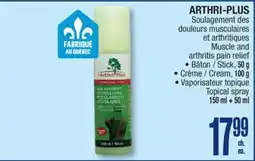 Jean Coutu ARTHRI-PLUS Muscle and arthritis pain relief offer