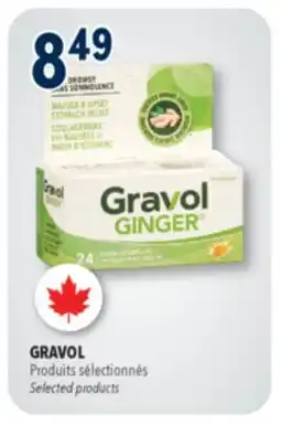 Familiprix Gravol Ginger non-drowsy upset stomach & nausea liquid gel capsules 24un offer