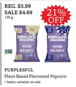 The Big Carrot PURPLESFUL Plant-Based Flavoured Popcorn offer