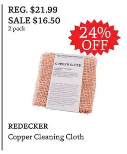 The Big Carrot REDECKER Copper Cleaning Cloth offer