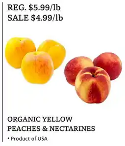 The Big Carrot ORGANIC YELLOW PEACHES & NECTARINES offer